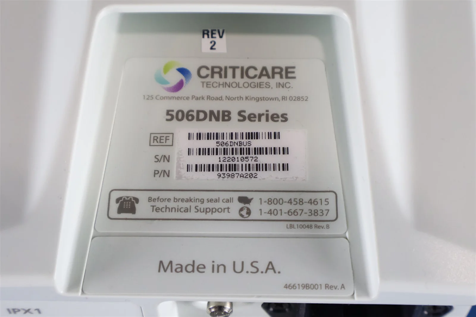 Criticare 506DNB Series Medical Patient Vital Signs Monitor System - Image 4
