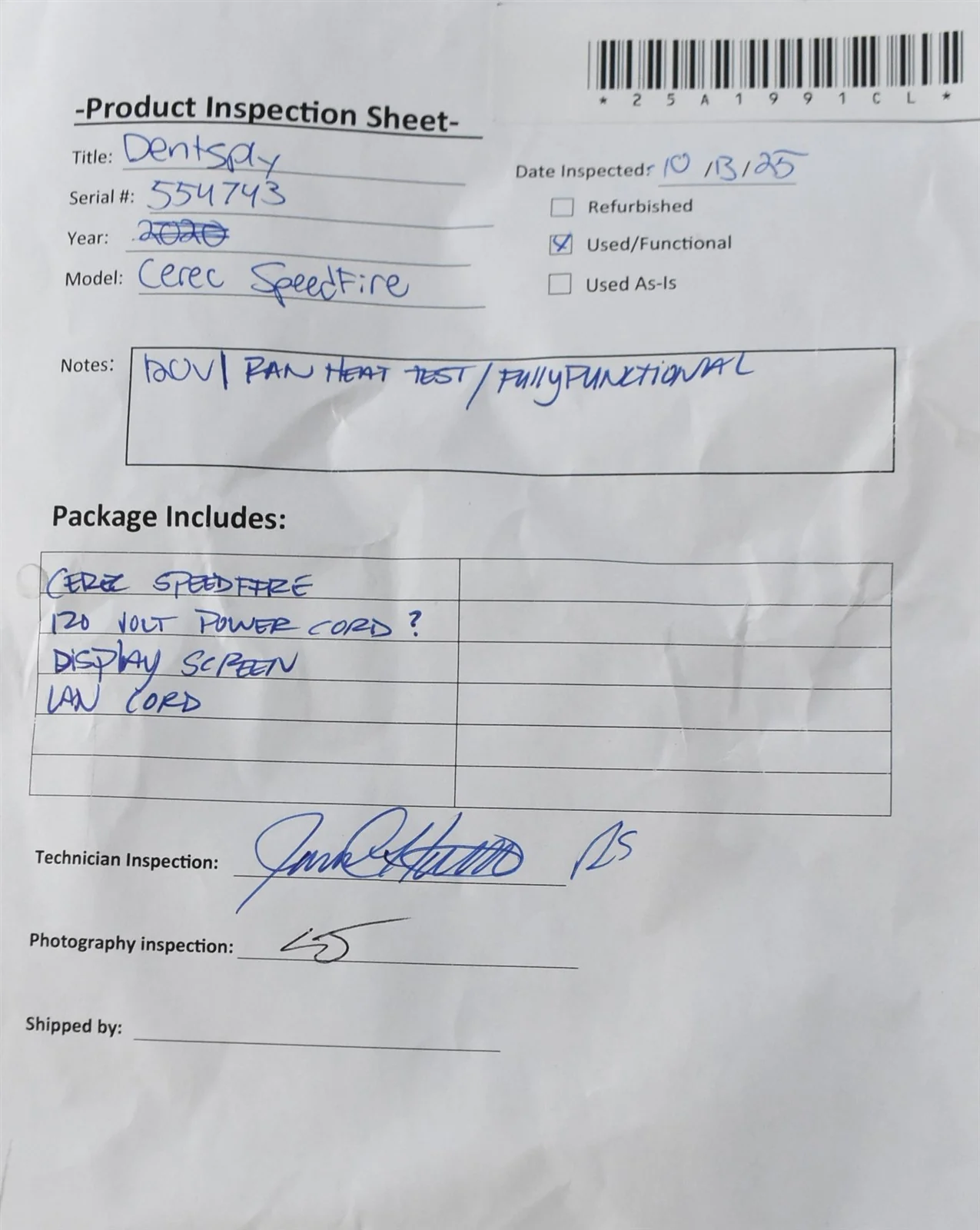 Dentsply Sirona CEREC Speedfire Dental Restoration Sintering Furnace - Image 11