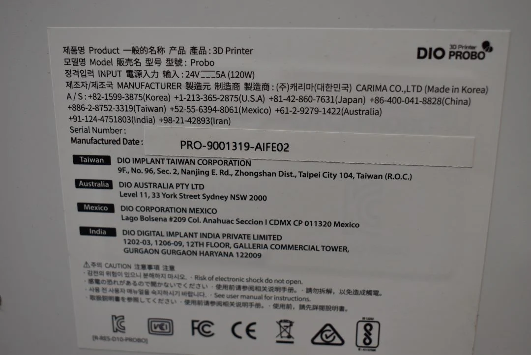 DIO PROBO 3D Dental 3D Printer w/ PROBO Cure Post Processing System - Image 9