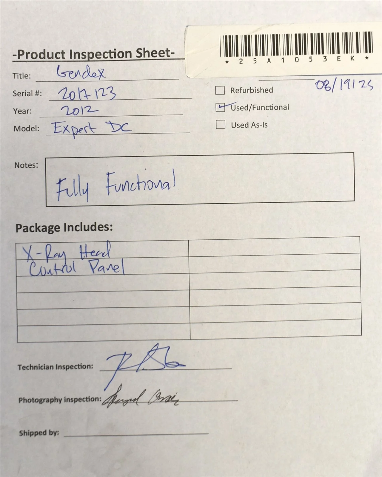 Gendex Expert DC Dental Intraoral X-Ray Imaging System - Image 10