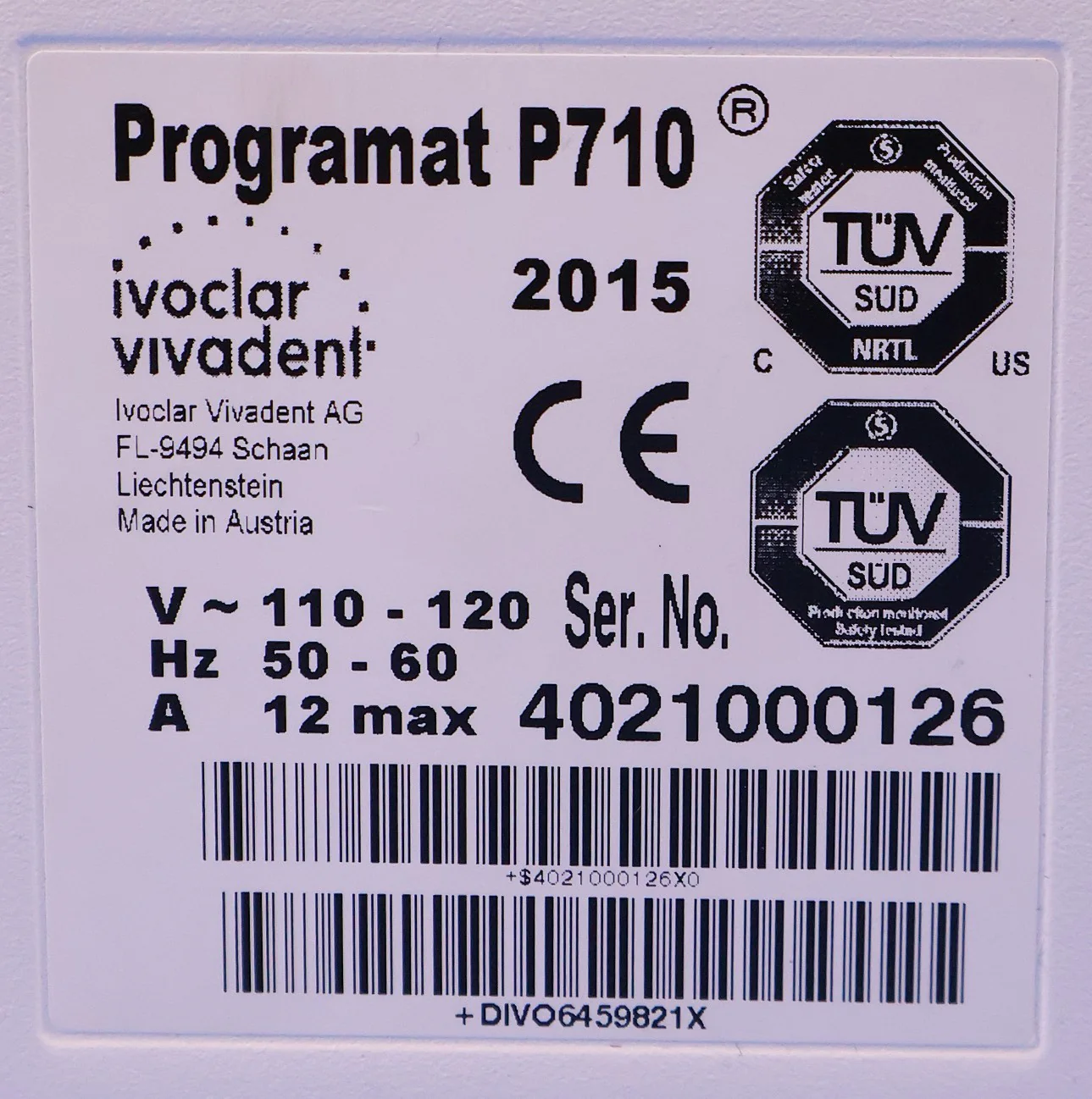 Ivoclar Vivadent Programat P710 Dental Restoration Furnace - Image 8