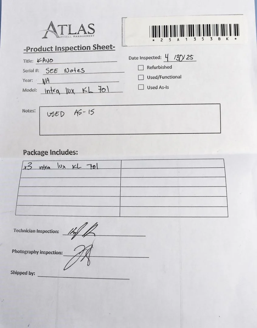 Lot of 3 KaVo KL 701 Dental Handpiece Motors - SOLD AS-IS - Image 2