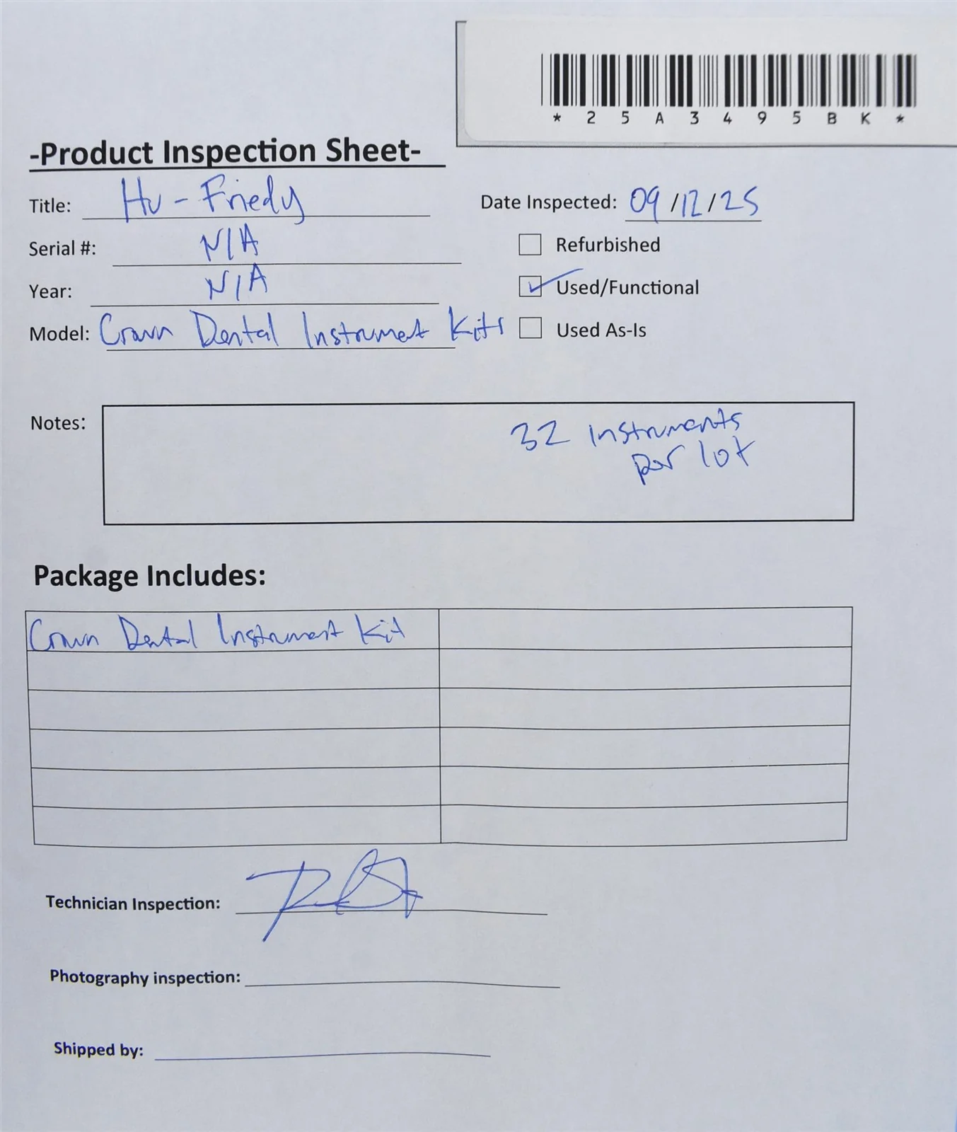 Lot of 4 Hu-Friedy Crown Dental Instrument Kits - Image 7