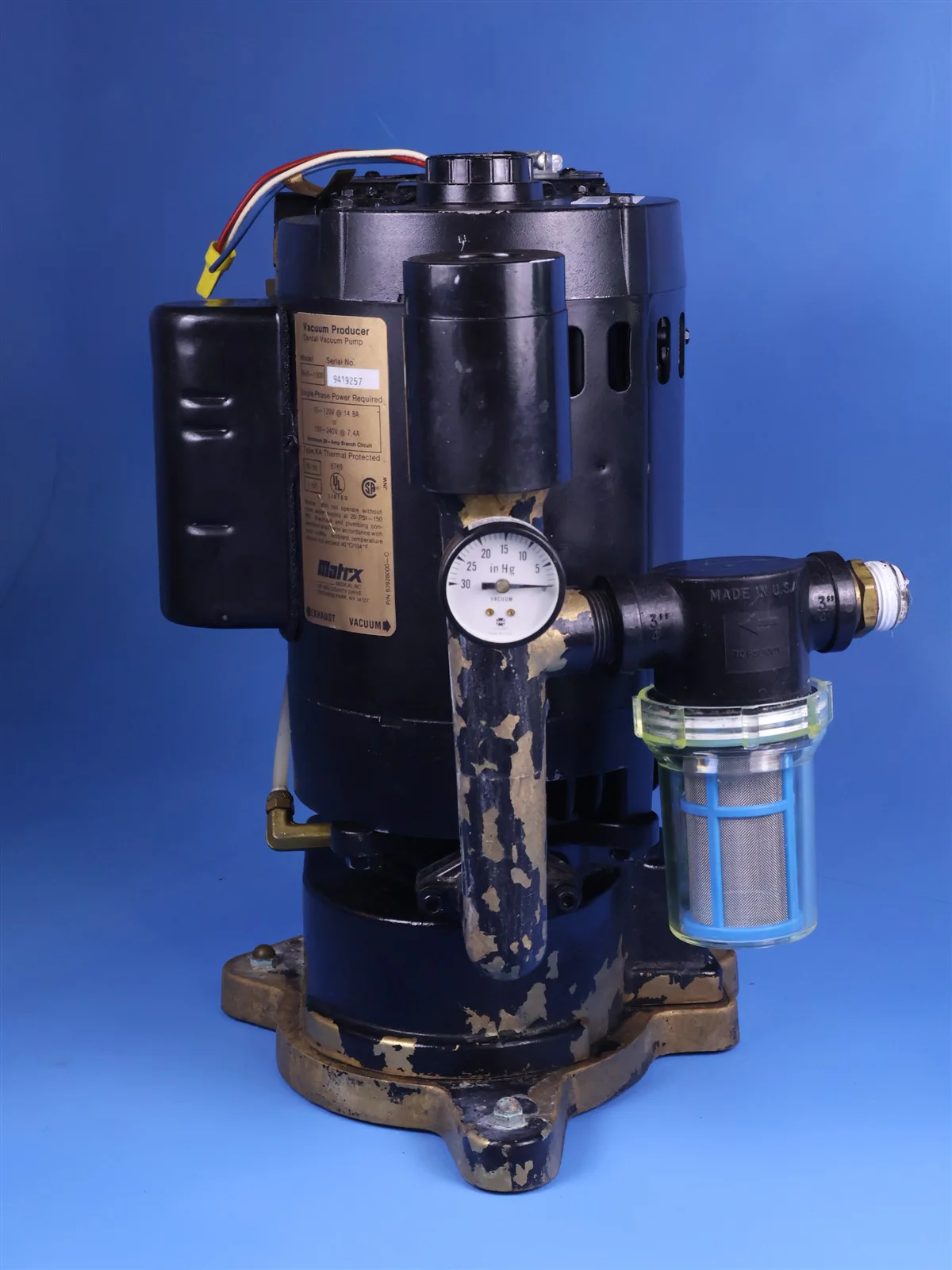 Matrx Max-2000 Dental Vacuum Pump Operatory Suction System - Image 3