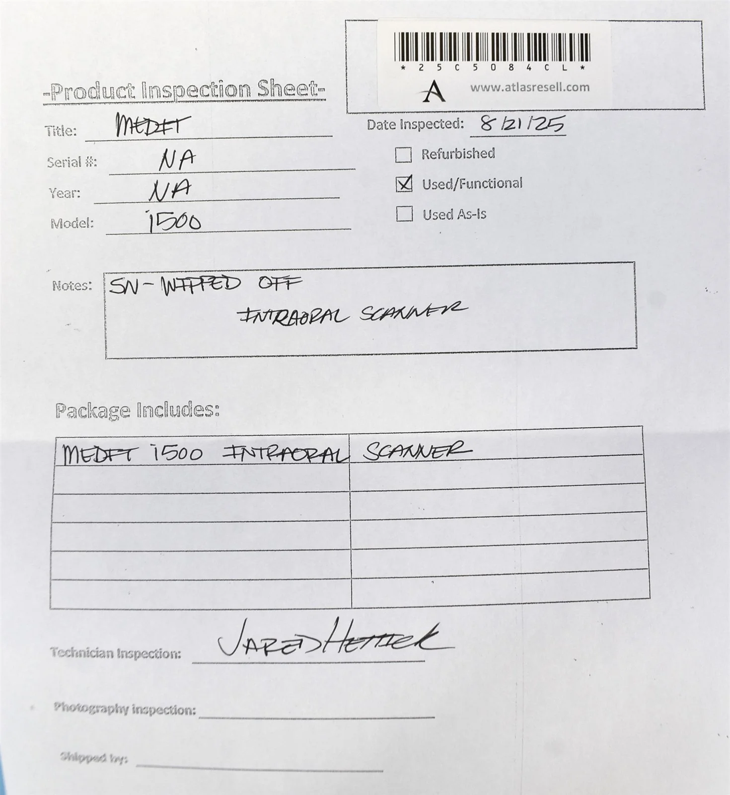 Medit i500 Dental Intraoral Scanner for CAD/CAM Restorative Dentistry - Image 6