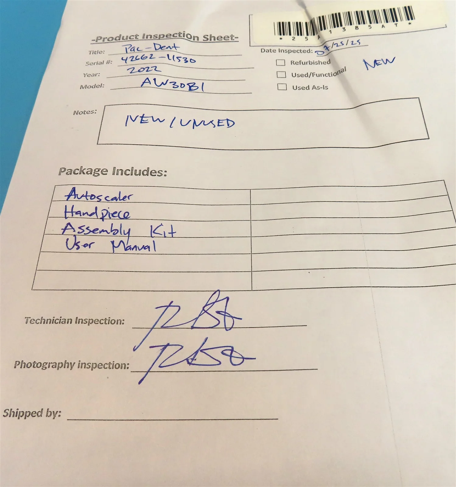 NEW UNUSED Pac-Dent AW30BI Autoscaler Built-In Dental Ultrasonic Scaler - Image 5